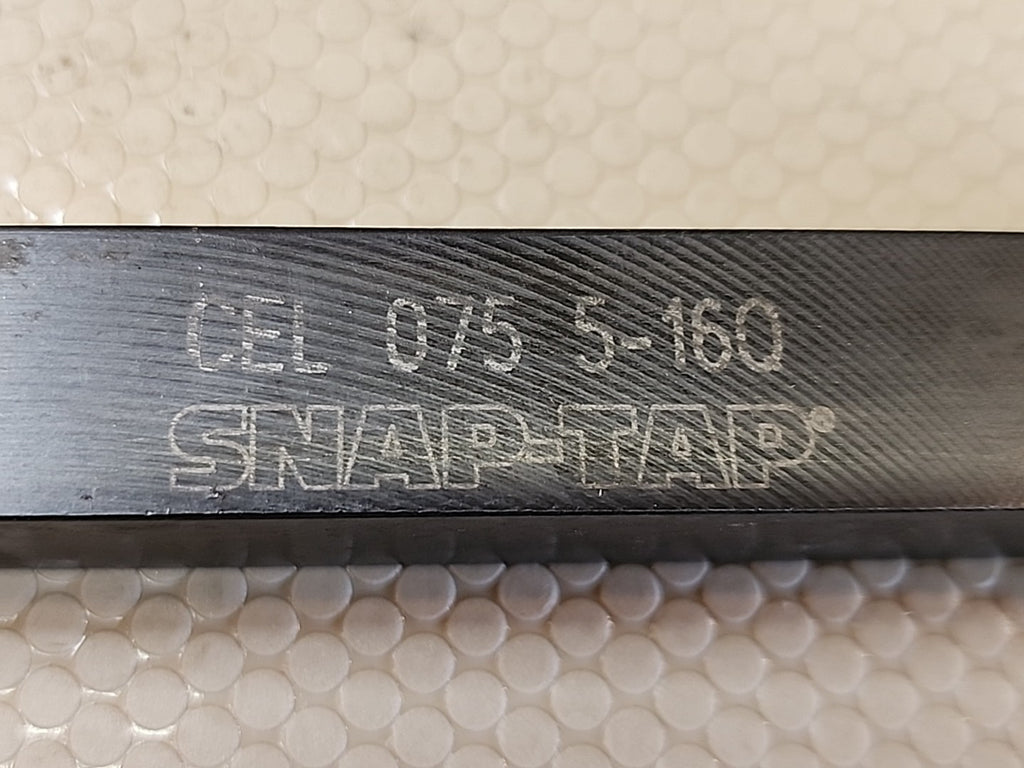 Snap-Tap CEL 075 5-16Q Indexable Tool Holder 3/4" Shank - USA W/7 Carbide Insert