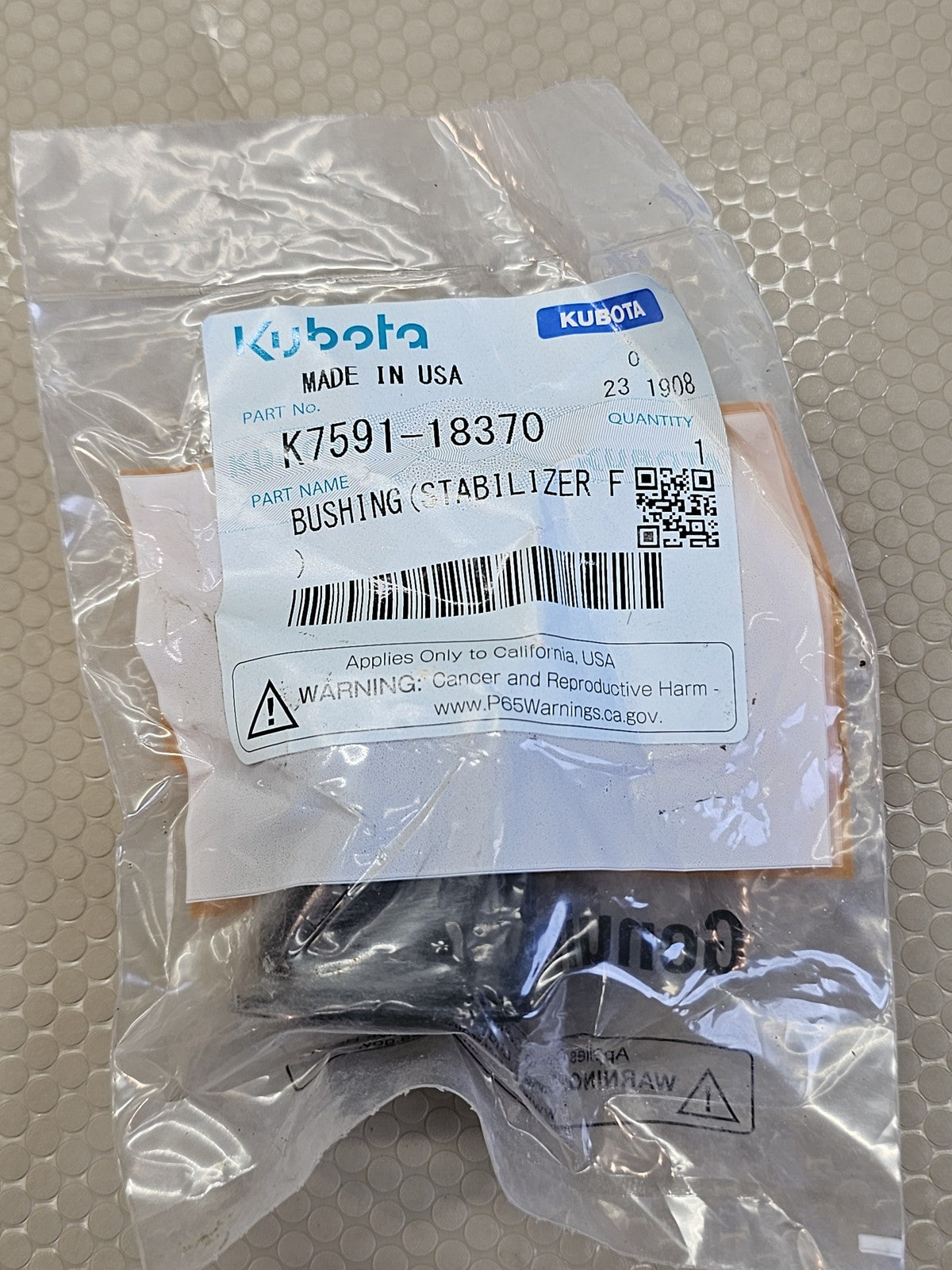 Kubota K7591-18370 Stabilizer Bushing RTV-X Series OEM Genuine