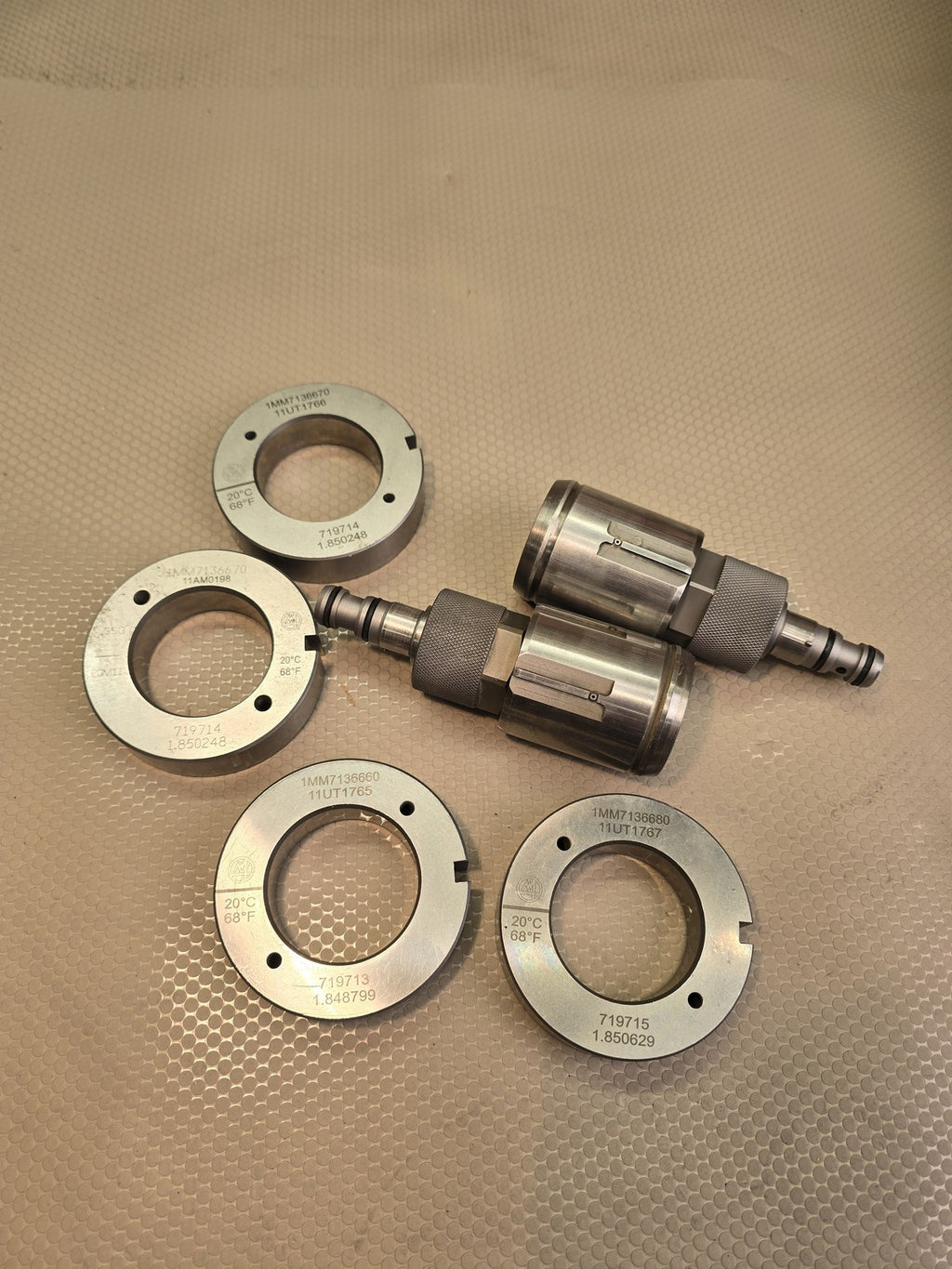 MARPOSS M1 STAR ELECTRONIC BORE GAUGE PLUG HEADS WITH MASTER SETTING RINGS SET