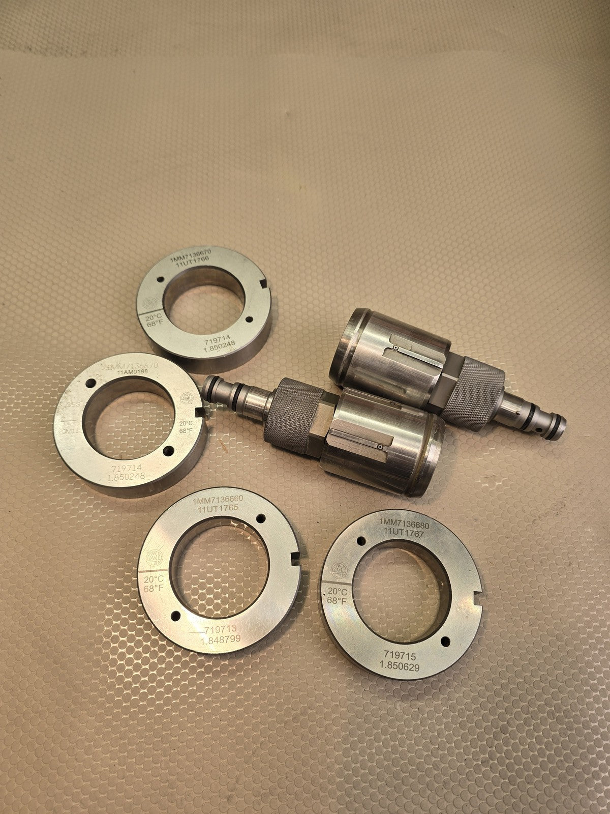 MARPOSS M1 STAR ELECTRONIC BORE GAUGE PLUG HEADS WITH MASTER SETTING RINGS SET