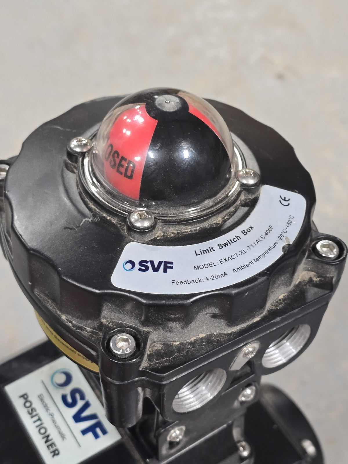 SVF 2" 150# SS Flanged Ball Valve w/ Aero2 A2SEP-110-11B Actuator & EXACT-XL-T1