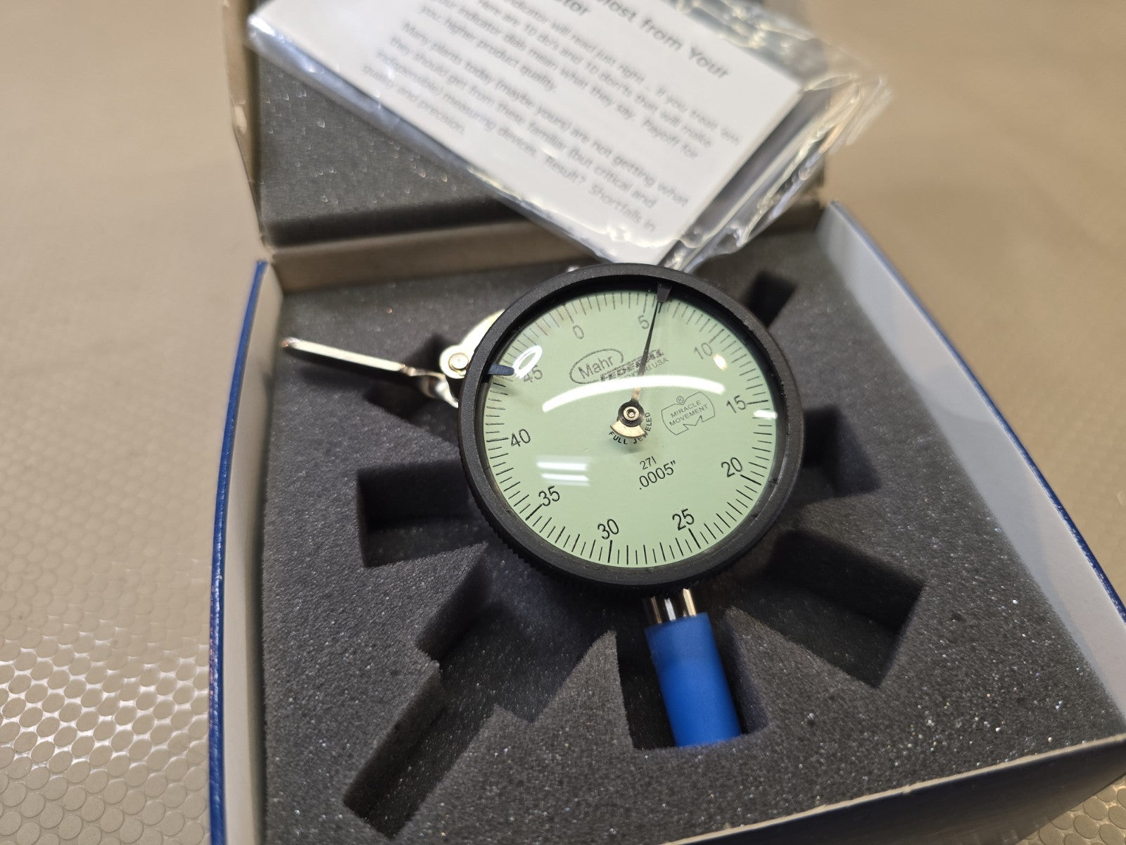 MAHR FEDERAL DIAL INDICATOR 271 .0005"