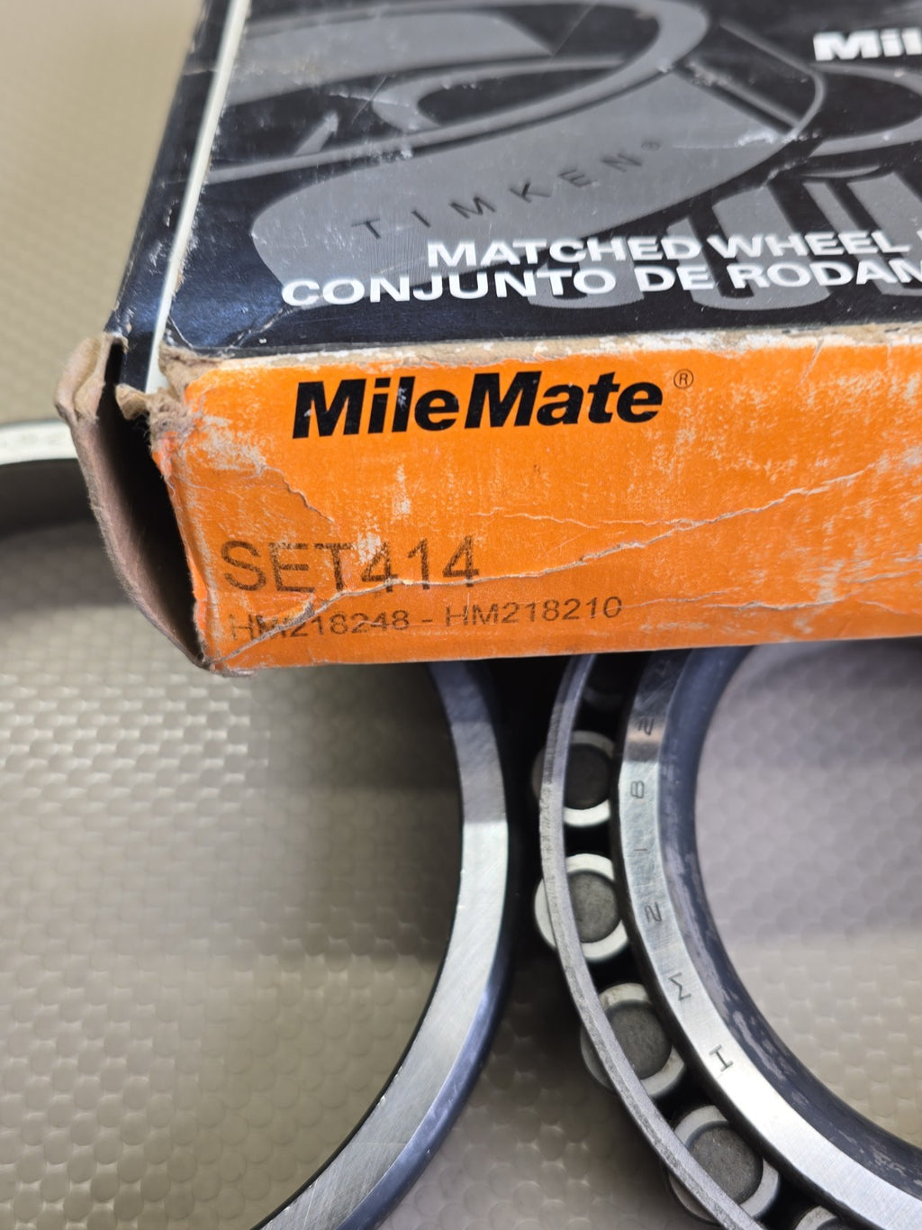SET414 Timken MileMate HM218248/HM218210 Wheel Bearing Set NEW