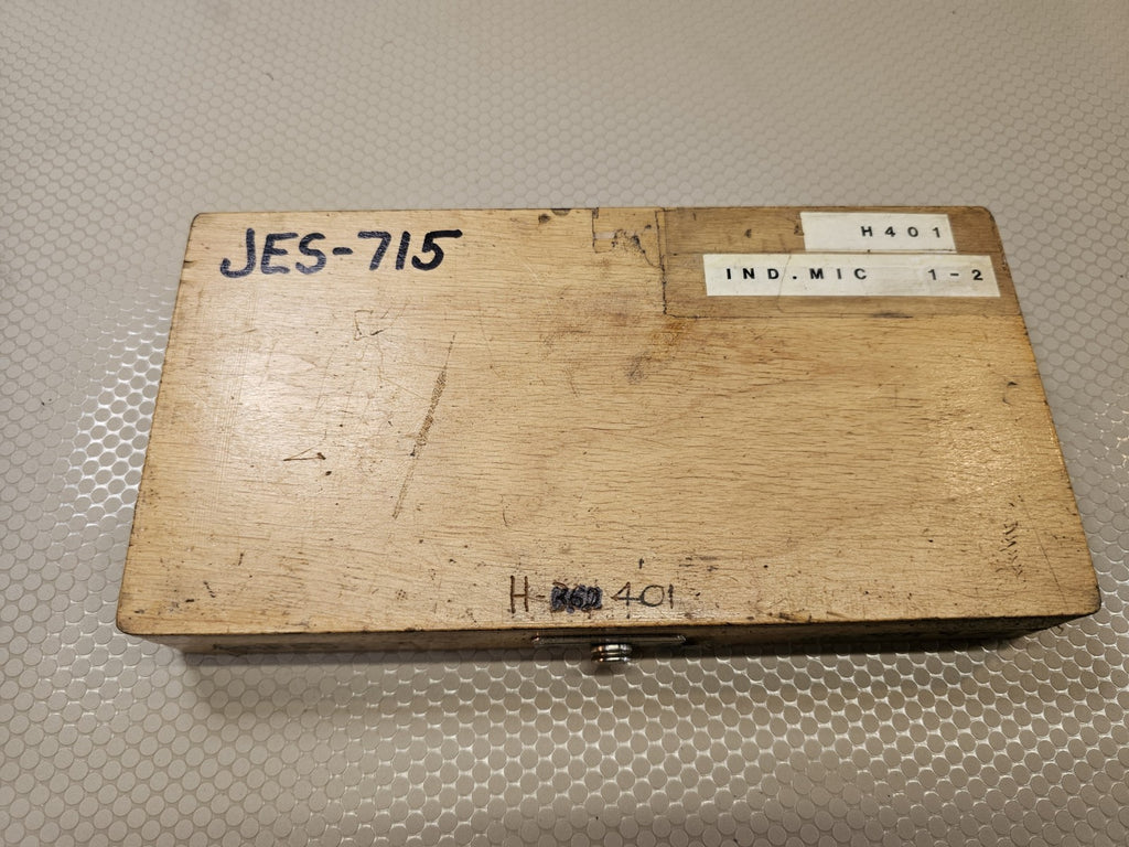 FOWLER / VIS 1-2” .0001” INDICATING MICROMETER COMPARATOR Machinist Tool Maker