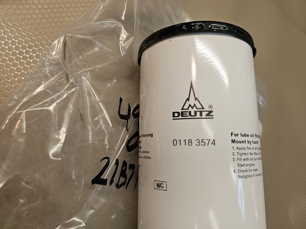 OEM DEUTZ Spin-on Full Flow Lube Filter 0118-3574 01183574 1013 EC Engine
