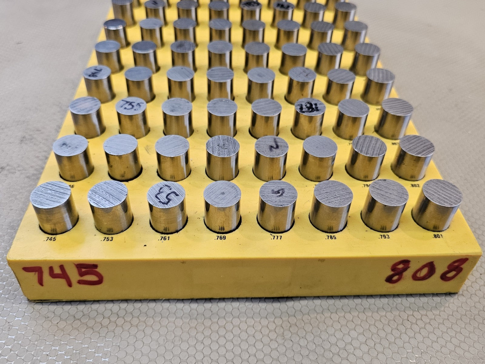 Pin Gauge Perfekt Punch 0.745 to 0.808 LARGE Machinist 
