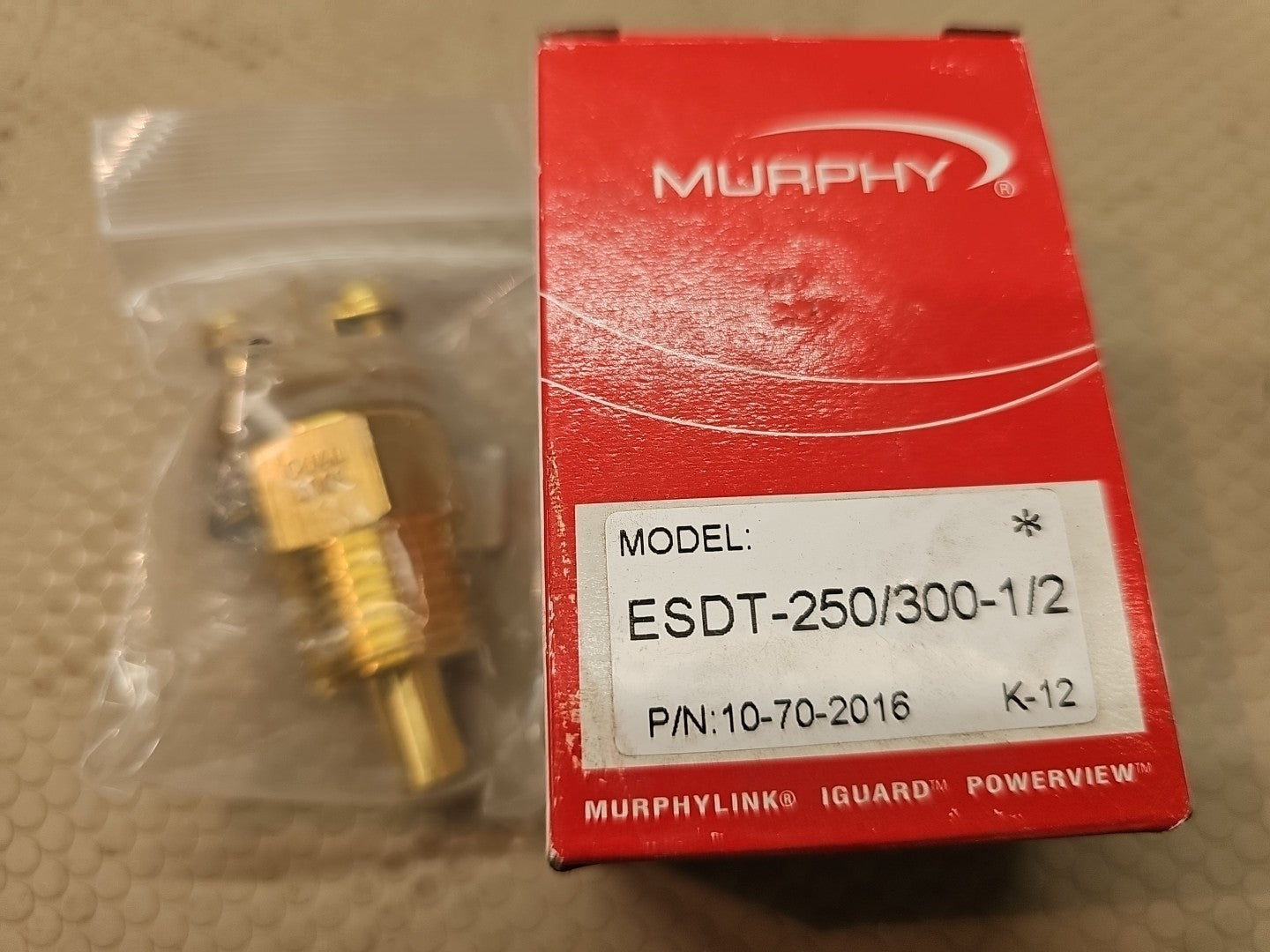 MURPHY ESDT-250/300-1/2 (10702016): Temperature Sender, Dual NEW
