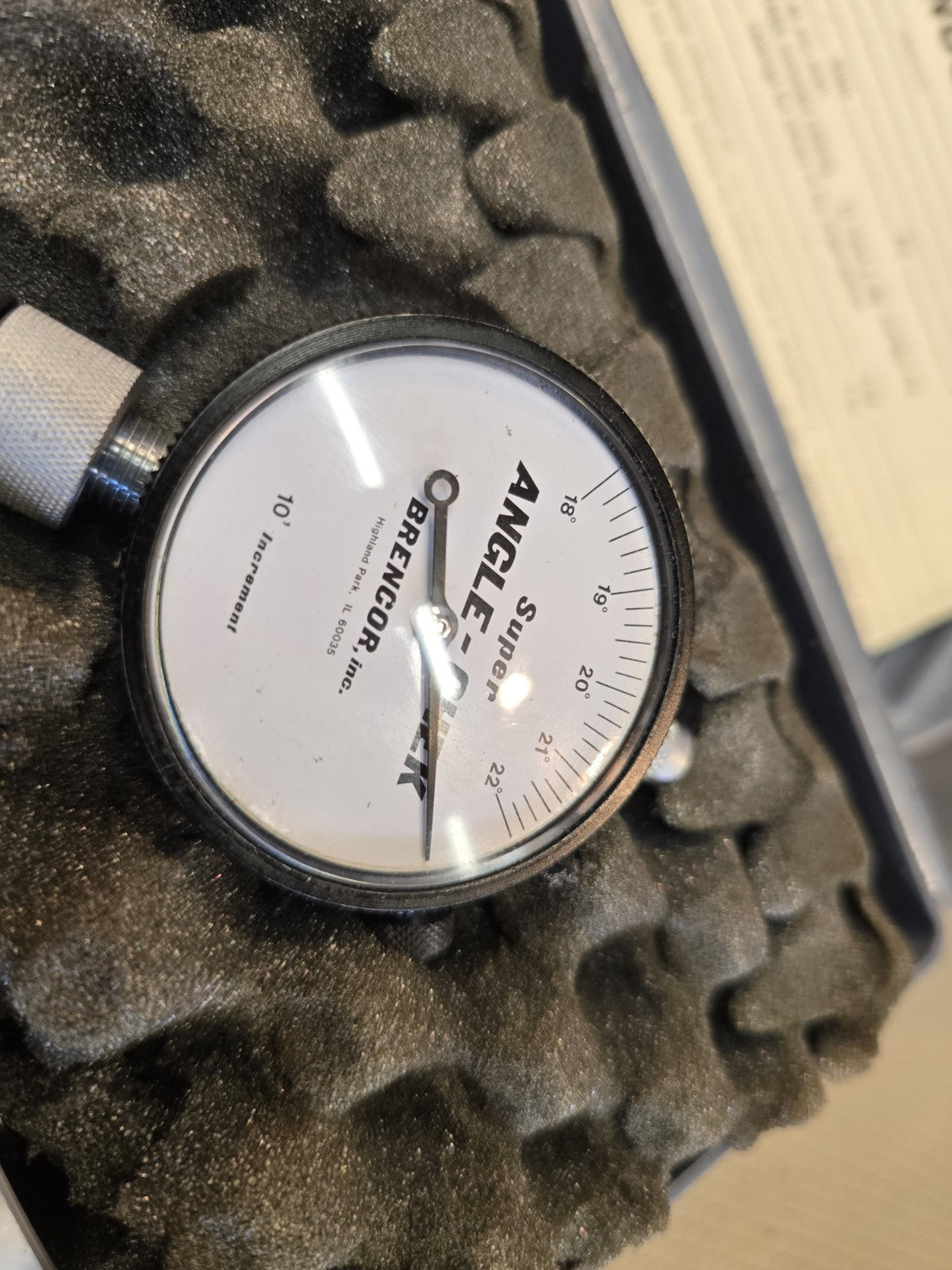 BRENCOR Super ANGLE-CHEK IN 10 Increment Chamfer Gage