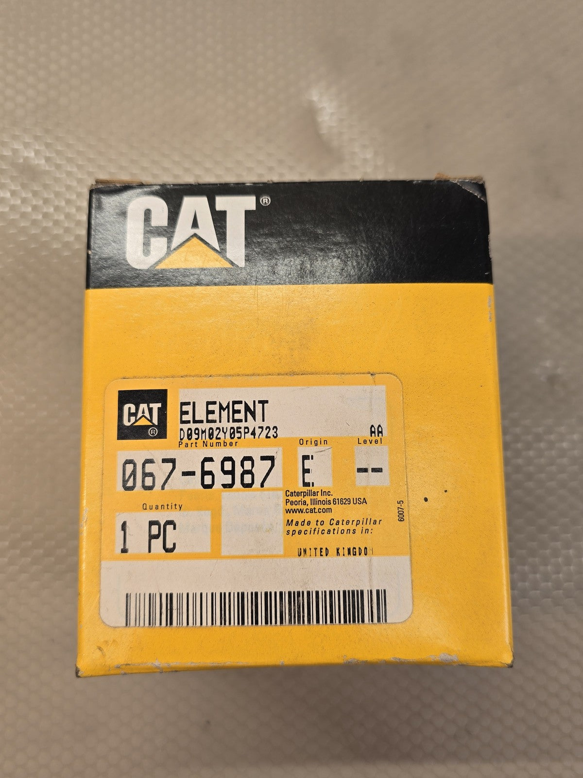 Caterpillar 067-6987 Fuel Filter Element CAT OEM New