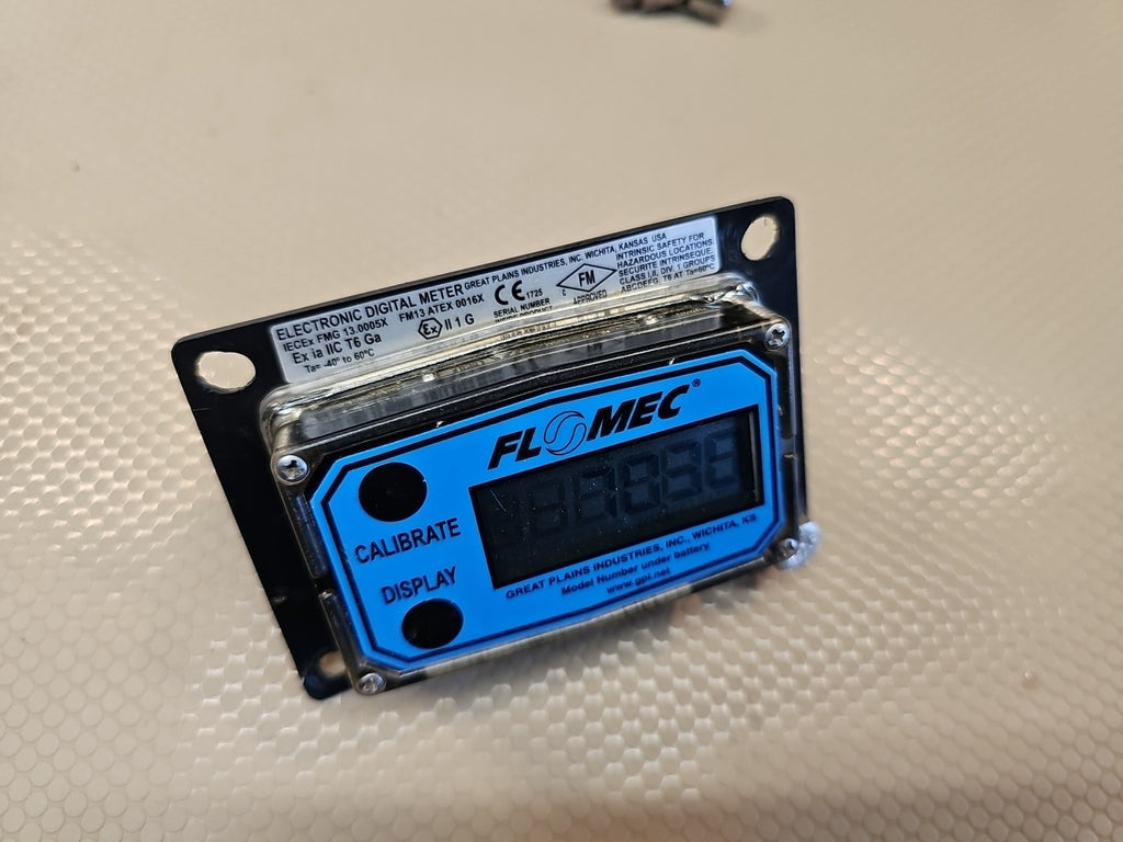 GPI Flowmec Industrial Grade Electronic Digital Meter G2X15X09GMA