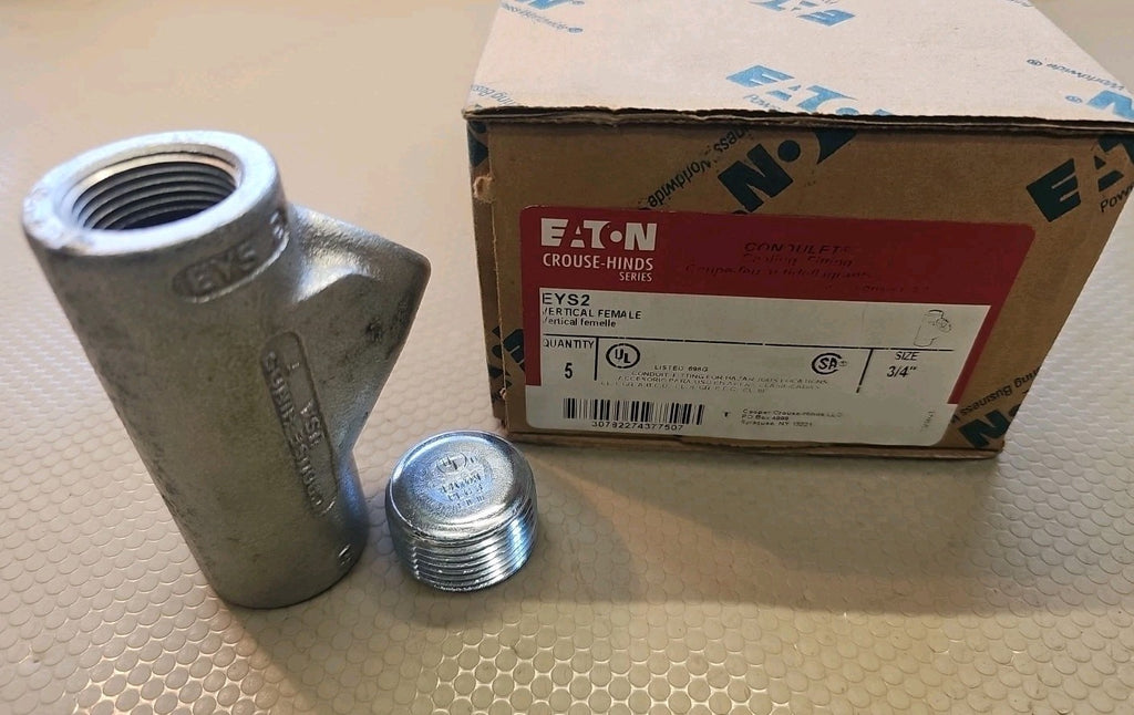 Eaton Crouse-Hinds EYS2 3/4" Female Hub Vertical Conduit Sealing Fitting