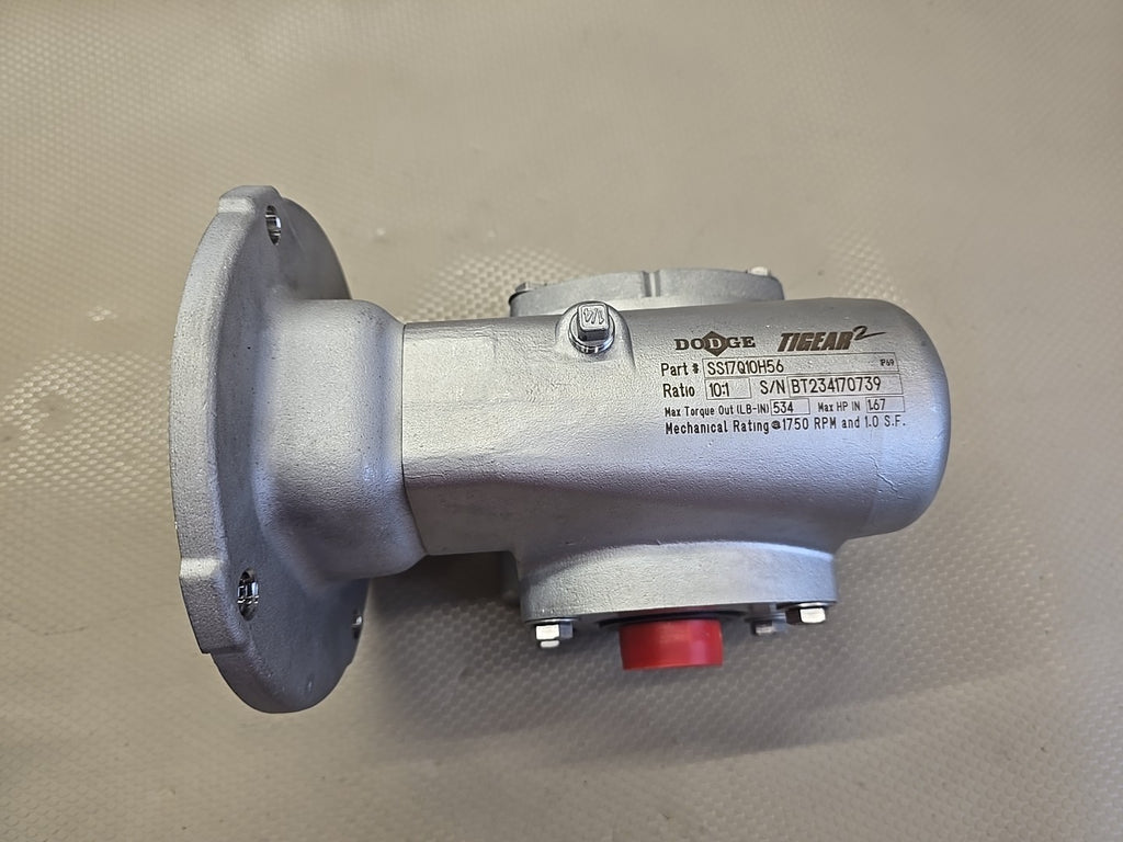 Dodge Tigear 2 SS17Q10H56 Stainless Steel Gear Reducer 10:1 Ratio 1.67HP NEW