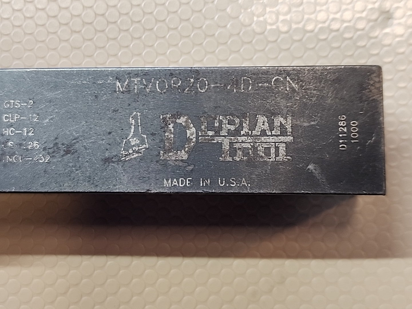 DORIAN MTVOR20-4D-CN INDEXABLE LATHE TOOL HOLDERS 