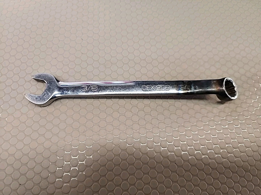 Snap On 3/8" 12PT Short Chrome Combination Wrench OEX120B *modified*