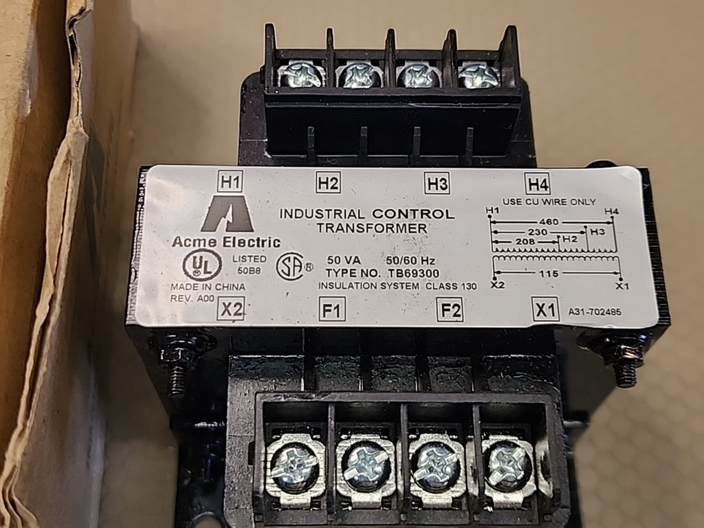 Acme Transformer TB-69300 Industrial Control Transformer 50VA 50/60Hz