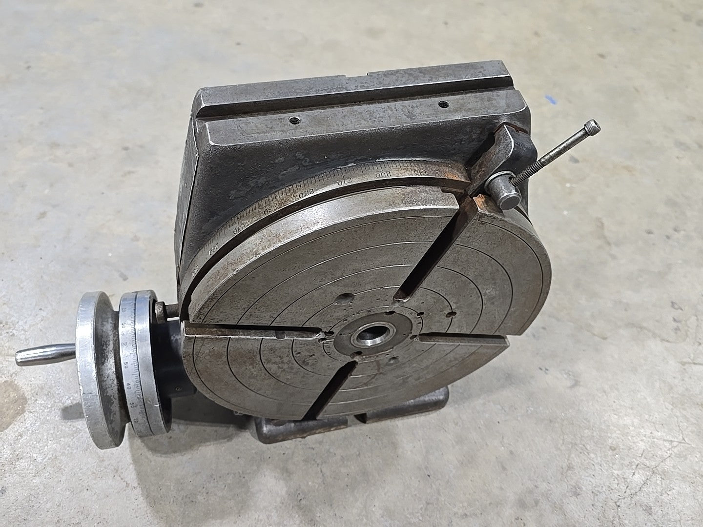 BRIDGEPORT ROTARY TABLE 12 In + OEM VERTICAL MOUNT Milling Machine Lathe 