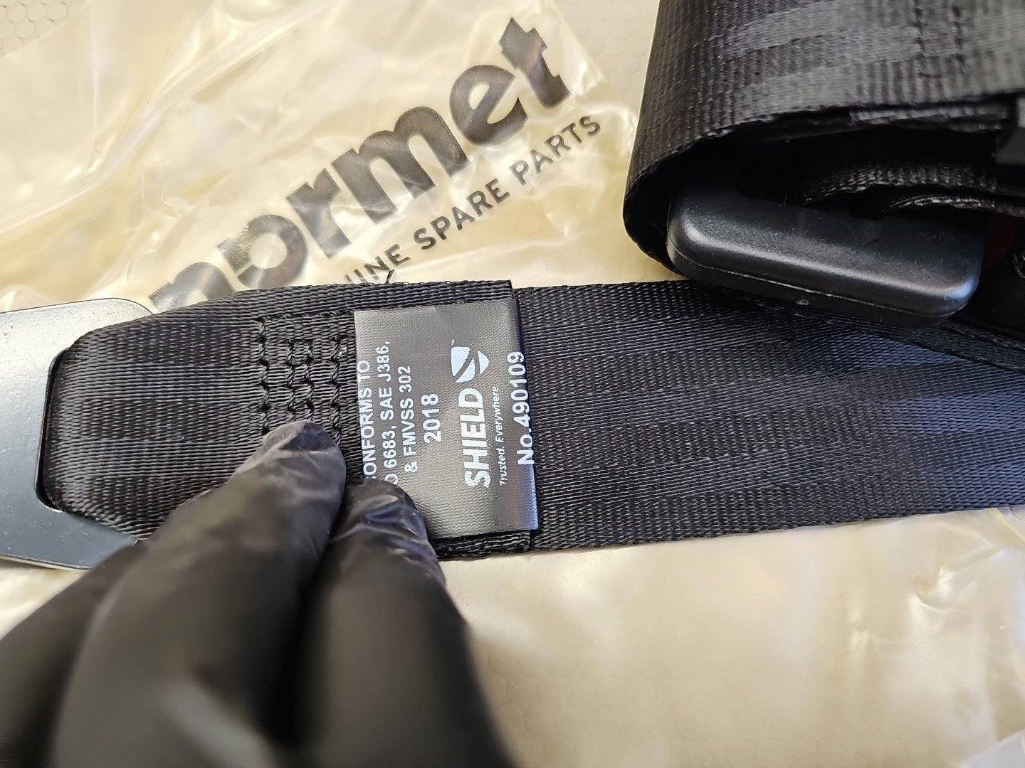 ​Shield Restraint Seat Belt Strap | ISO 6683 SAE J386 | Off-Road Normet