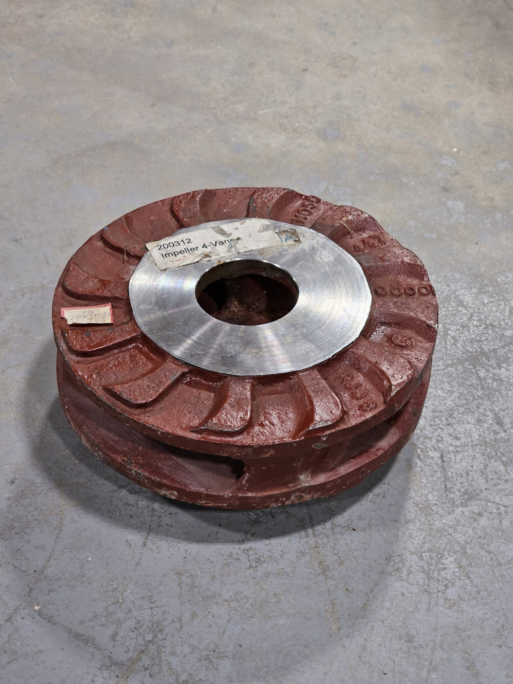 4-Vane Industrial Pump Impeller 200312 RM050 Cast Iron 