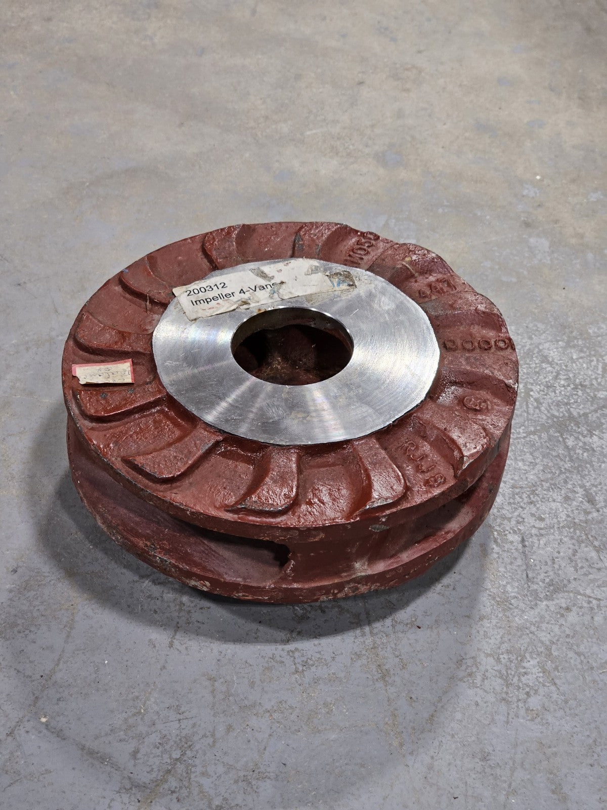 4-Vane Industrial Pump Impeller 200312 RM050 Cast Iron 