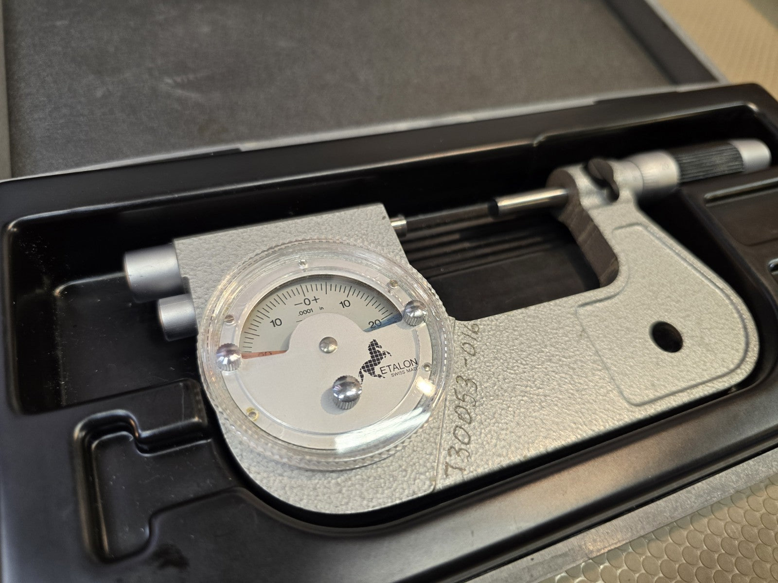 ETALON DIAL INDICATING MICROMETER 1-2" WITH CASE .0001" *GREAT CONDITION*