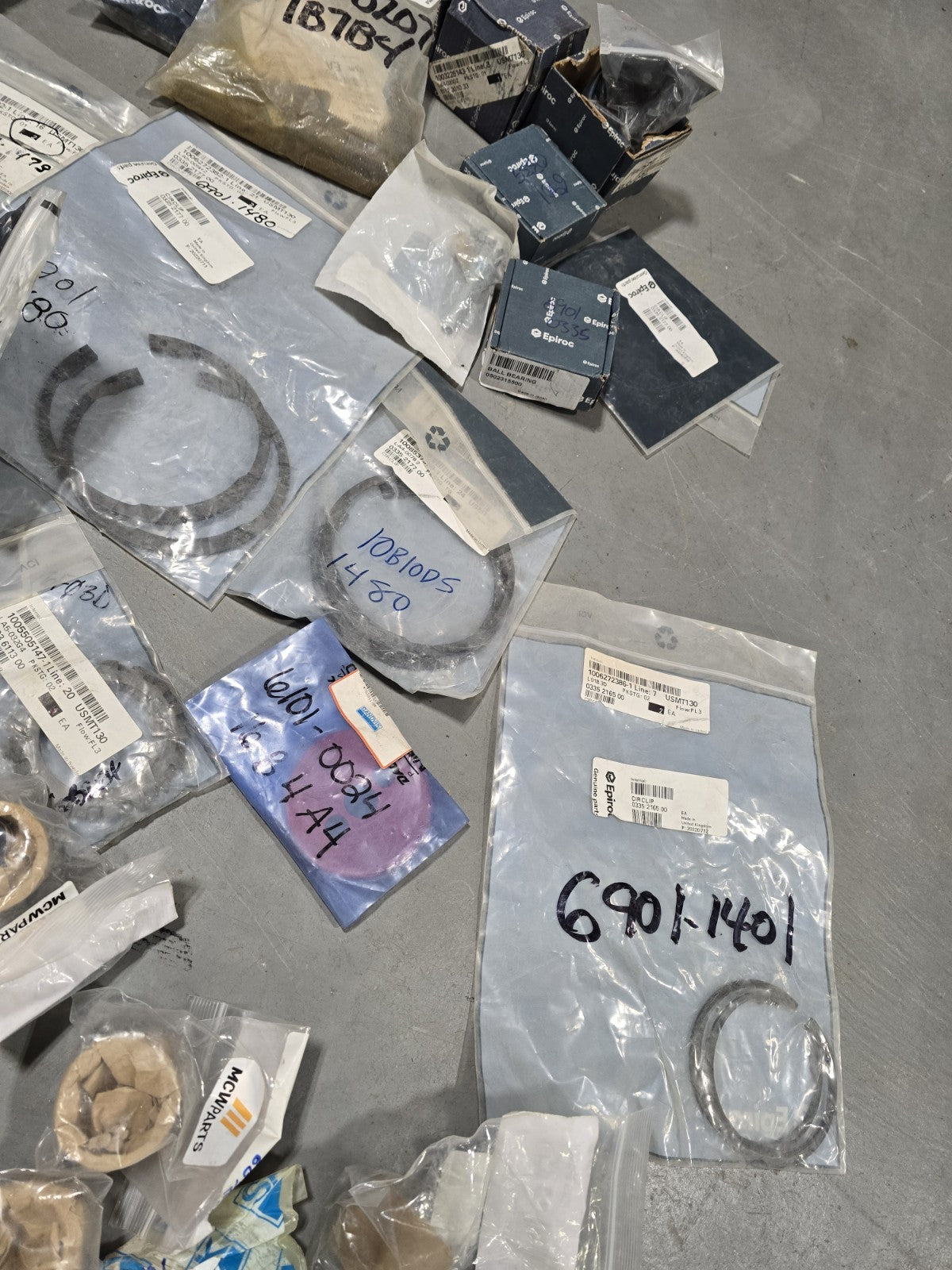Large 500+ Pc Lot Of Epiroc /Sandvik/ Other Parts & Mining Hardware All New OEM