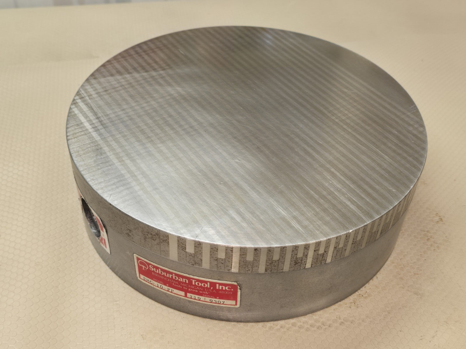 Suburban Tool 10” Fine Pole Magnetic Chuck USA RMC-10-FP Round Lathe Grinder 
