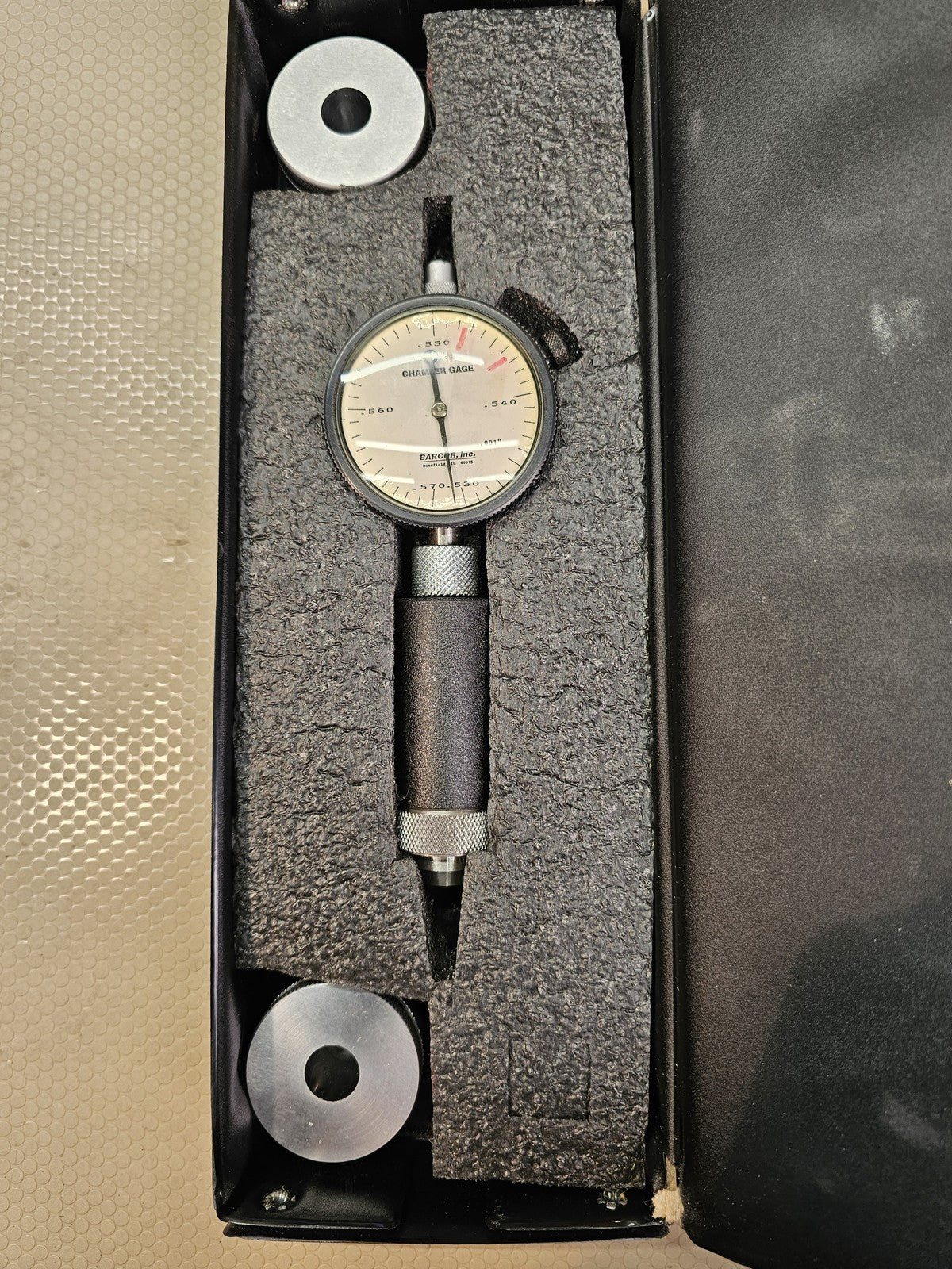BARCOR 717438/2 Chamfer Gage .545-.550 M12X 1.5 .001" Precision Dial Indicator