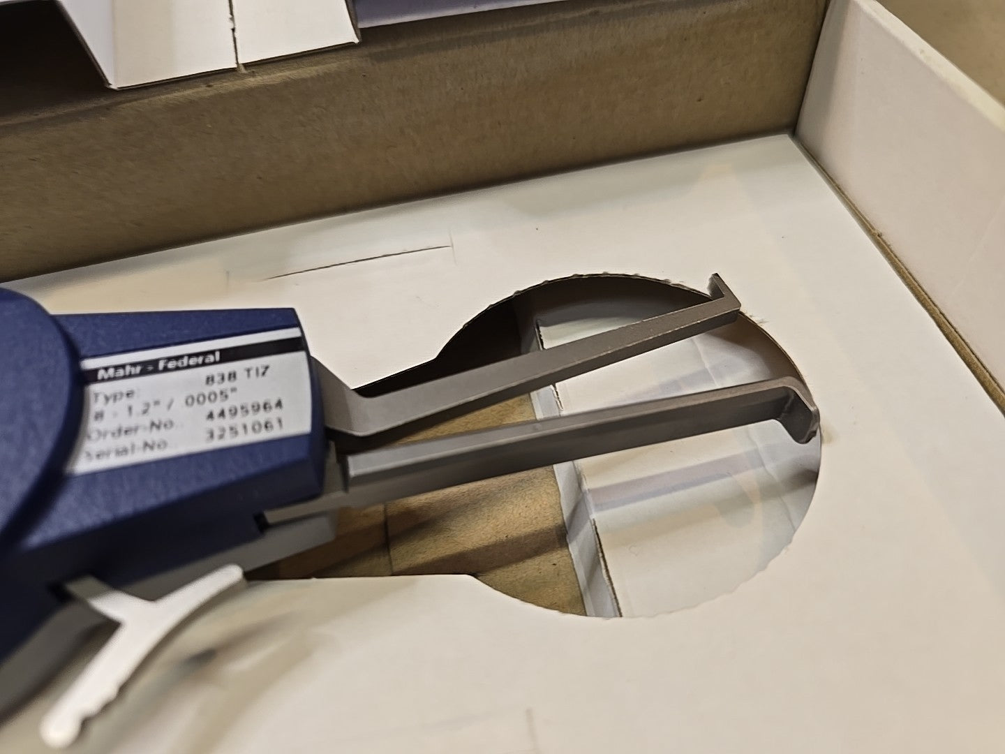 NEW Mahr - Model 838-TI - .800 /1.200 Internal Caliper Gage - 4495964