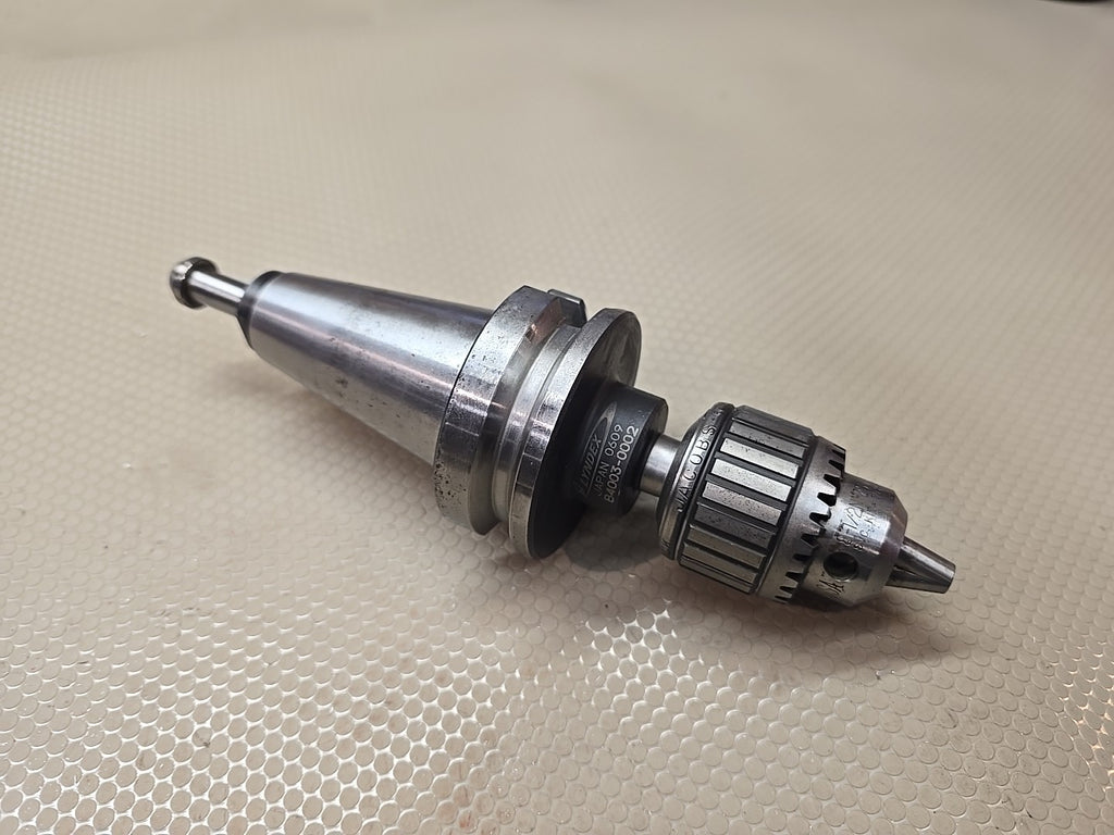 Jacobs Ball Bearing Super Chuck 0"-1/4" 5/8" Jacobs Arbor 8-12/N 2SJT BT40 Hold
