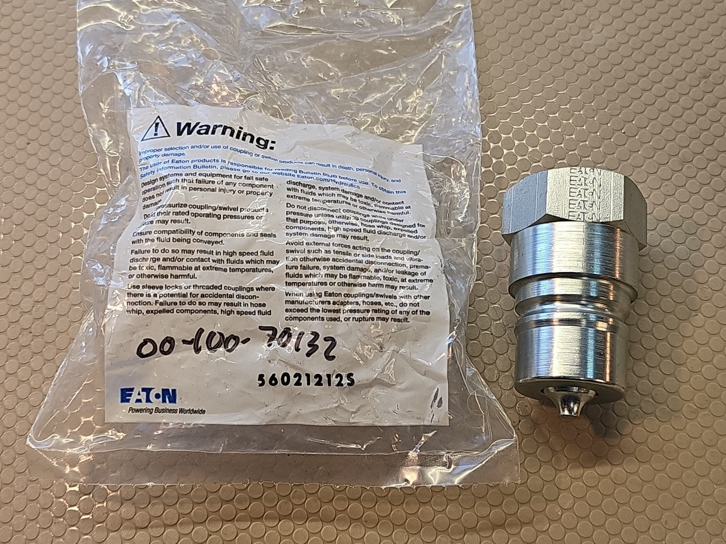 AEROQUIP 5602-12-12S HYDRAULIC COUPLER MALE TIP END 3/4"-14 NPT BODY 