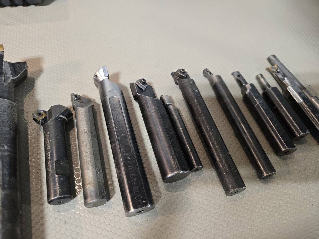 LOT OF BORING BARS END MILLS Cutters Shanks with Carbide Inserts 