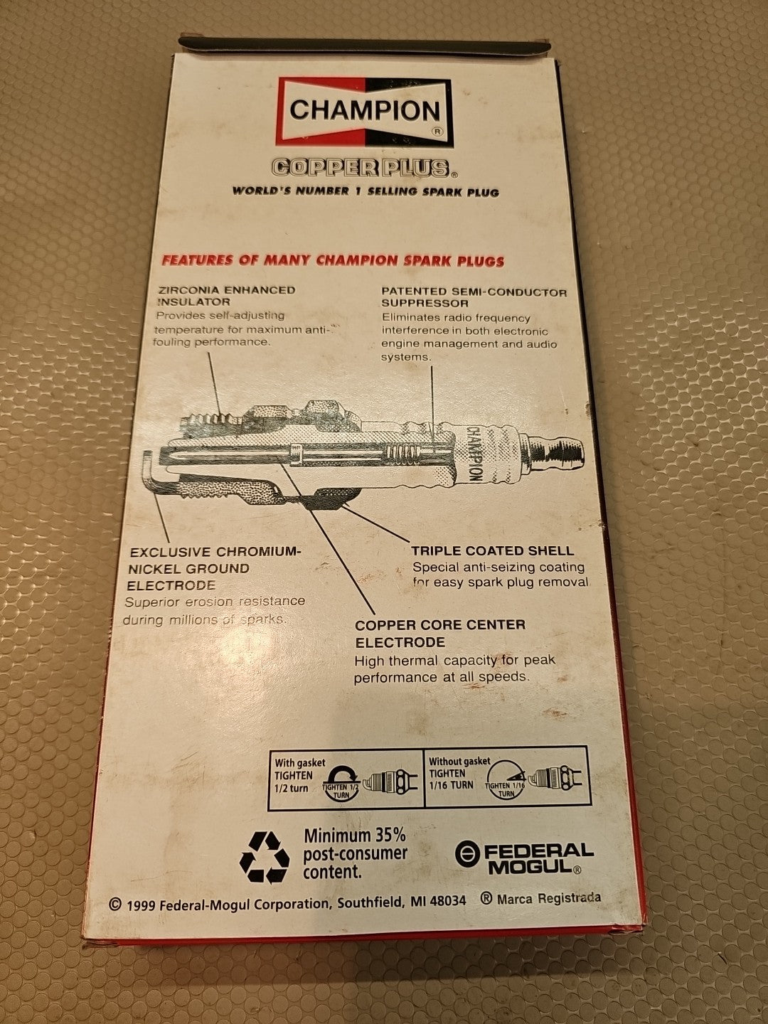 8 Pack Champion 202 W80N Industrial Spark Plug NOS