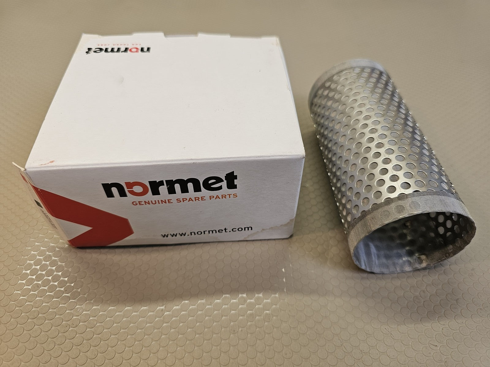 Normet Element Genuine NOPB19 Cylindrical Perforated Metal Wire Mesh Filter Stra
