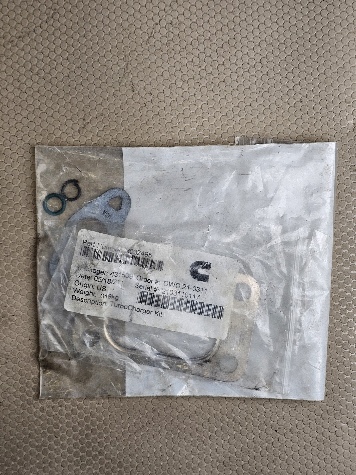 OEM Cummins Holset 4032495 Turbocharger Gasket Kit for HX35