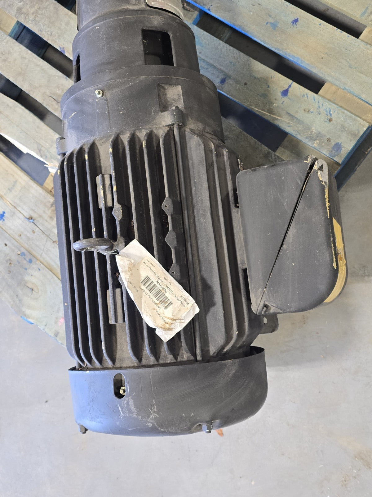 ​Baldor 25HP Electric Motor CEM4107T w/ Grundfos FPS Vertical Multistage Pump 