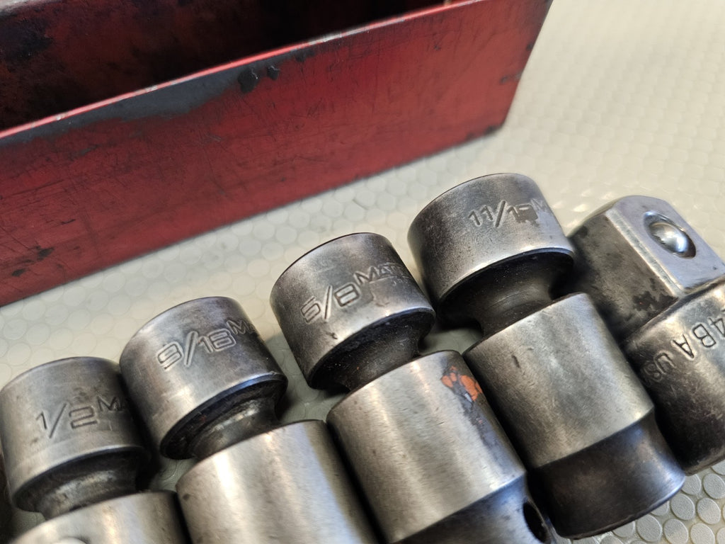 Matco Tools 6 of 7pc 3/8" drive Impact Swivel Socket Set 3/8 - 11/16 SAE 