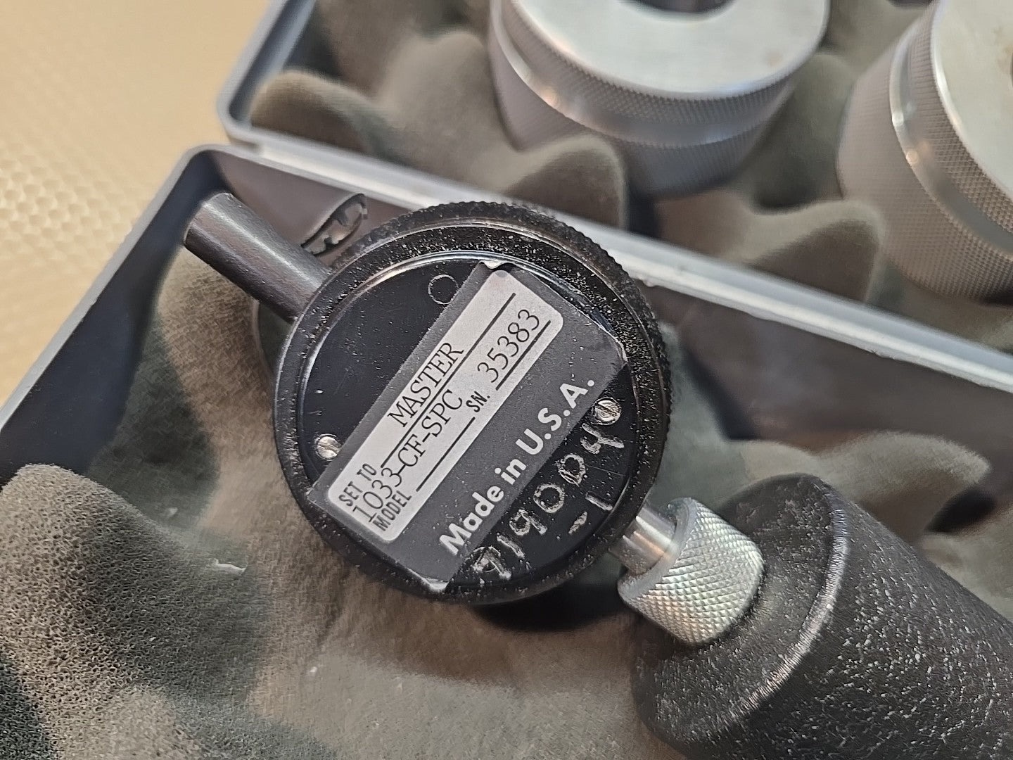 BARCOR 100-1-SPC DIGITAL ELECTRONIC COUNTERSINK GAGE CHAMFER + Ring Gage Go Nogo