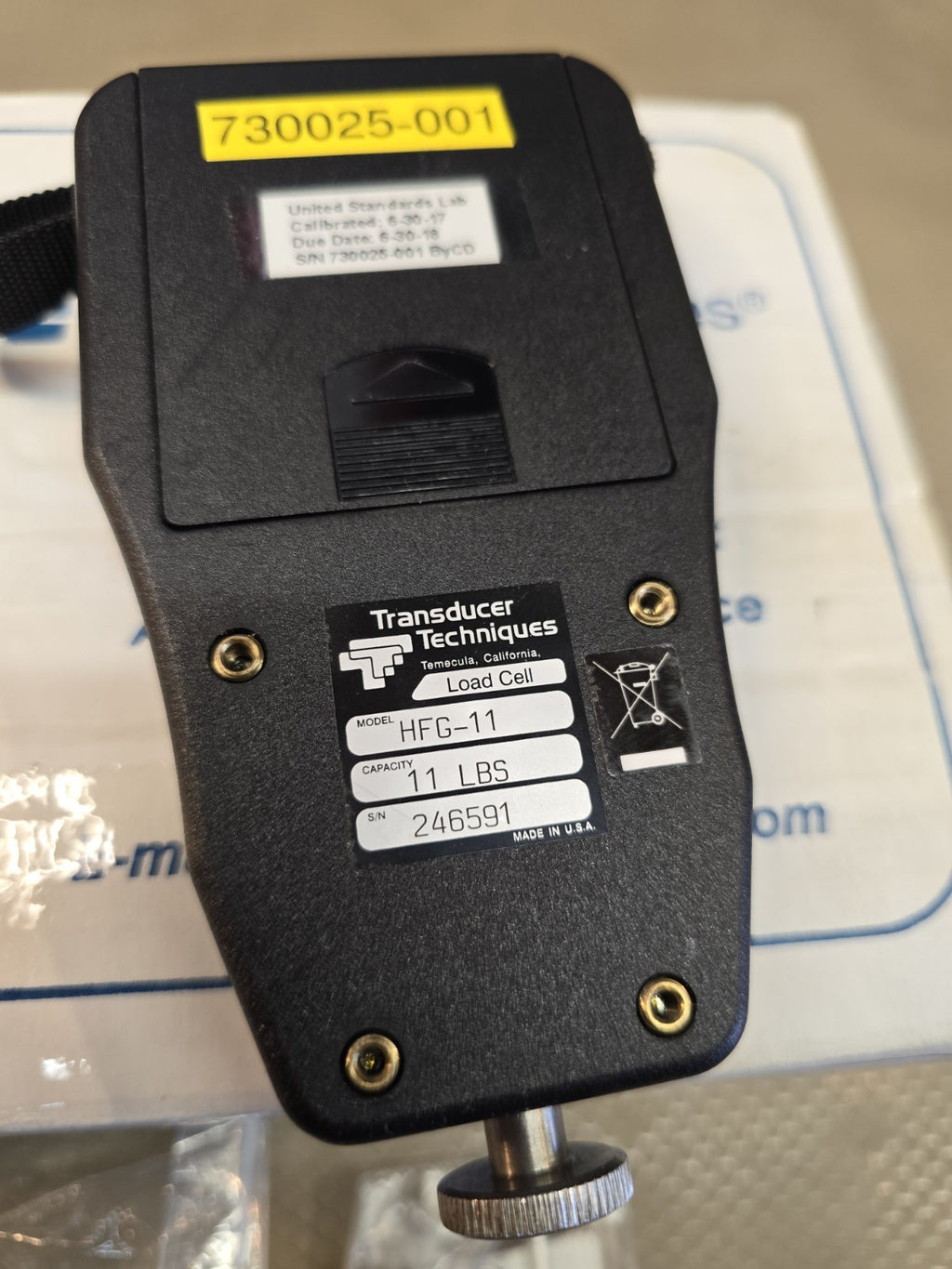 HFG-11 Handheld Force Gauge Transducer Technologies