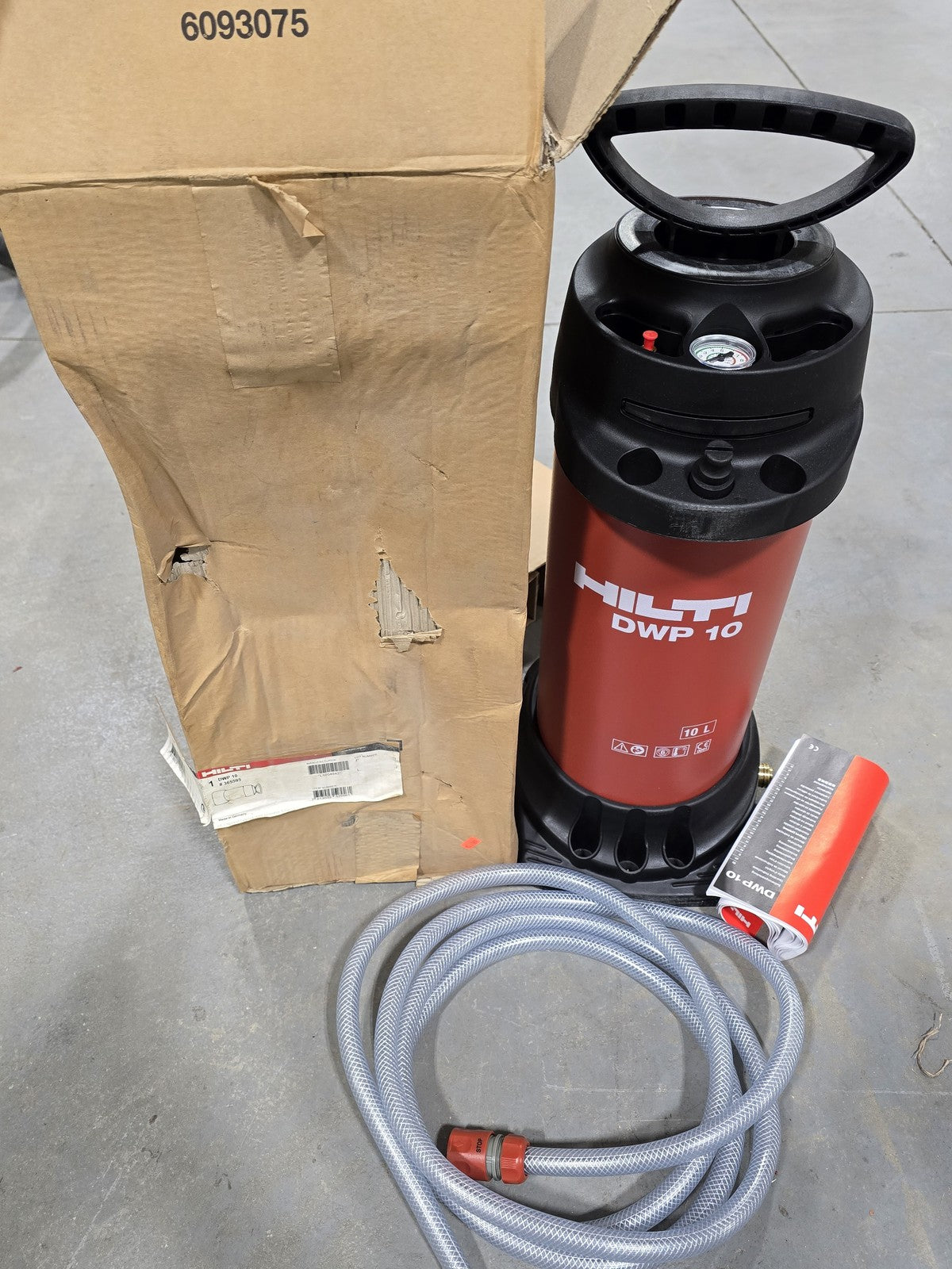 NEW Hilti DWP 10 Portable Water Supply Unit 365595 10L for Diamond Coring