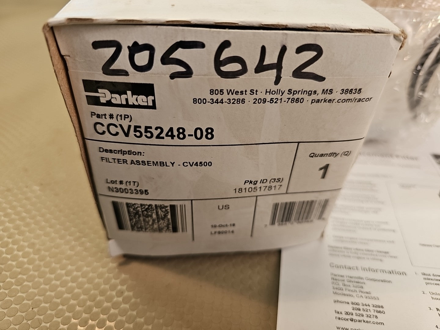Parker CLOSED CRANKCASE VENTILATION FILTER PARKER RACOR CV4500 CCV CCV55248-08