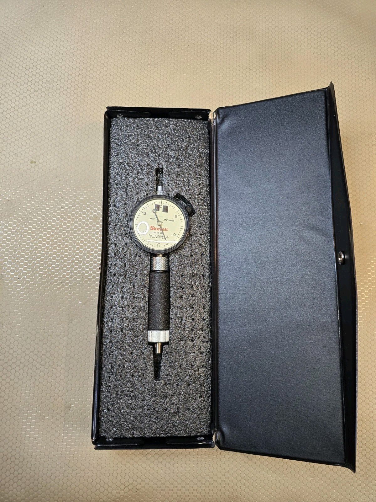 Starrett No. 25-136 SMA/M Test Indicator Dial Chamfer Indicator Set