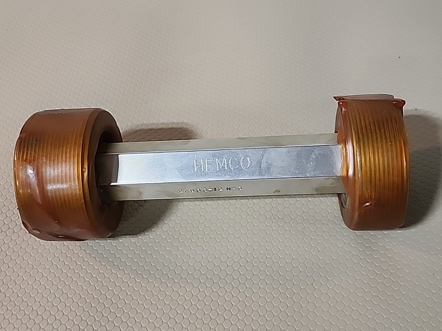 HEMCO THREAD PLUG GAGE 3 2.933-12 N-3 GO PD: 2.8789 NOGO PD: 2.8843 TL.NO.712486