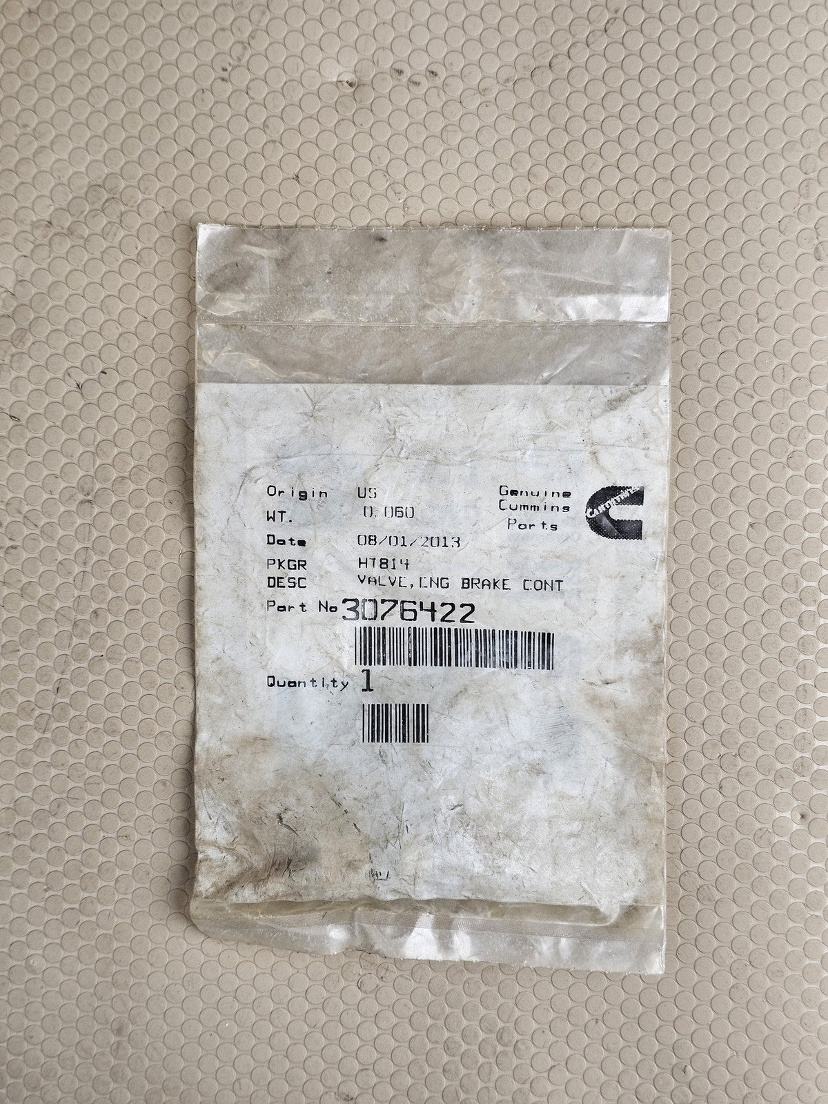 OEM Genuine Cummins 3076422 Engine Brake Control Valve N14 Big Cam Jake Brake 