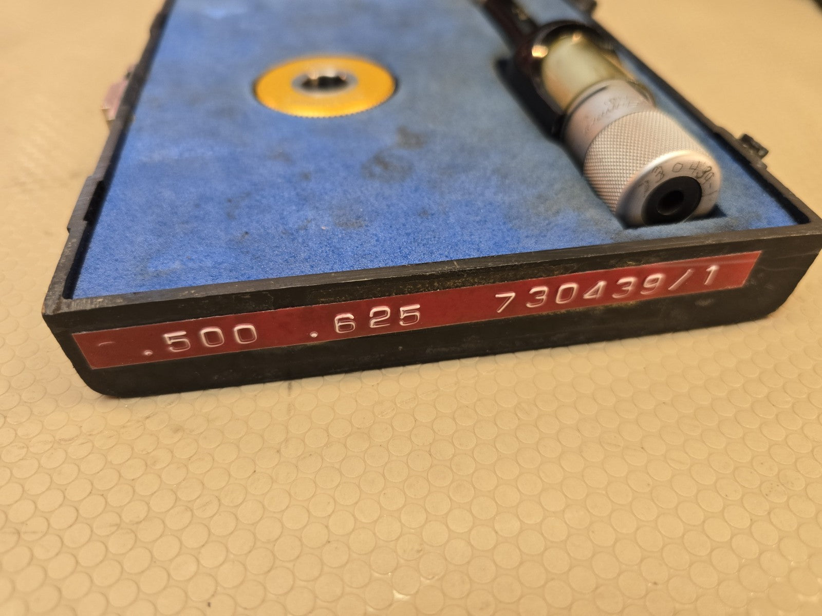 FOWLER BOWERS BORE GAGE Bore Micrometer + Ring GAUGE 1/2  5/8 0.500 -0.600