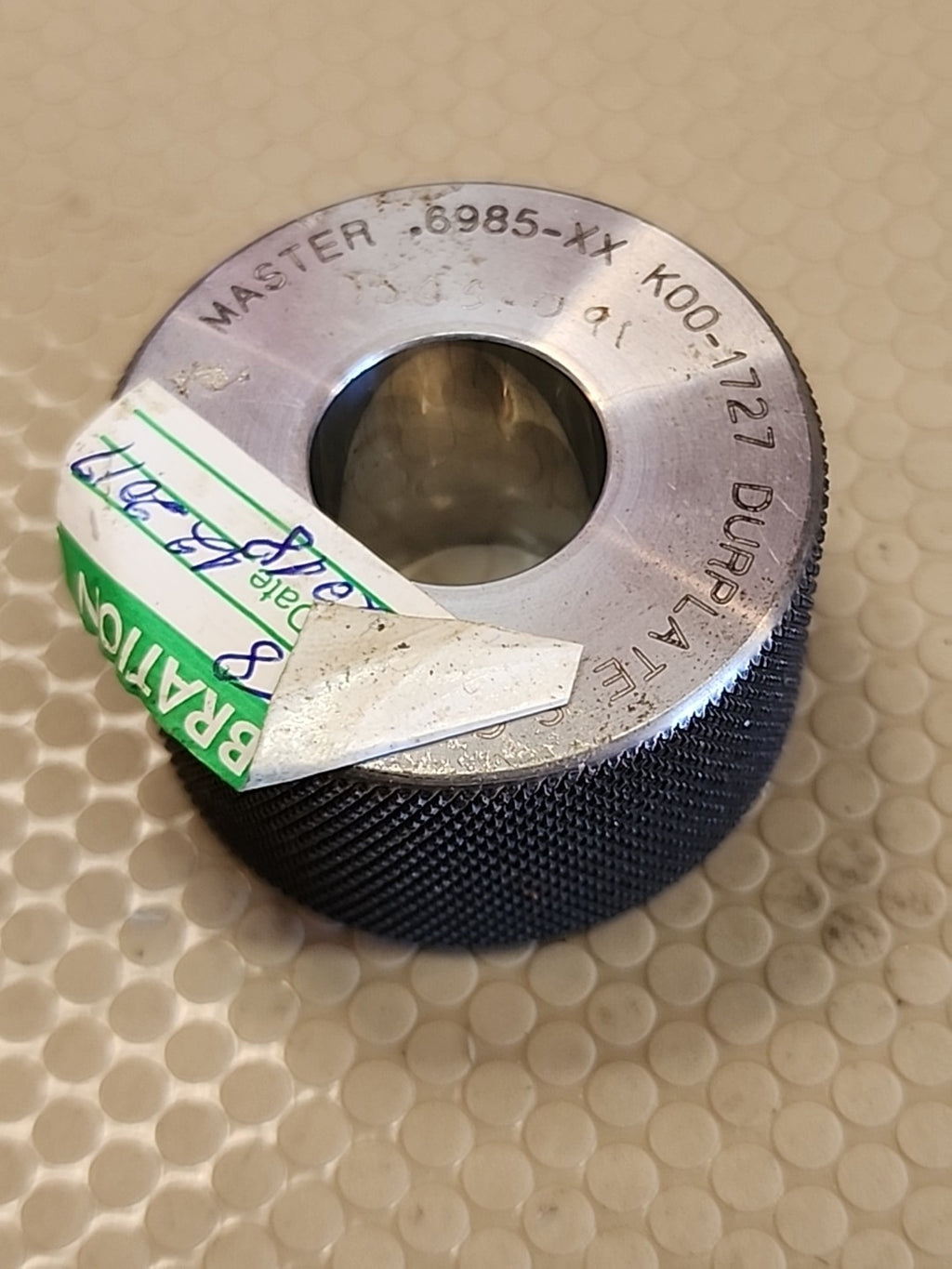 Master Ring Gauge Gage Smooth Bore .6985" USA