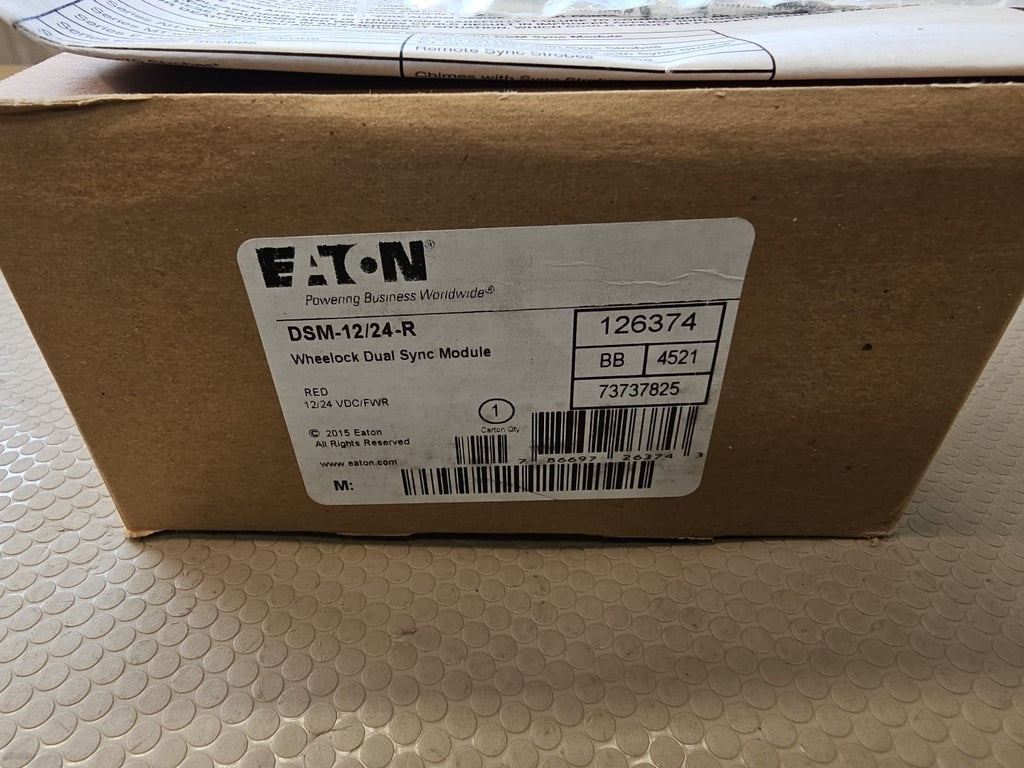EATON Wheelock DSM-12/24-R Dual Sync Fire Alarm Module - Red