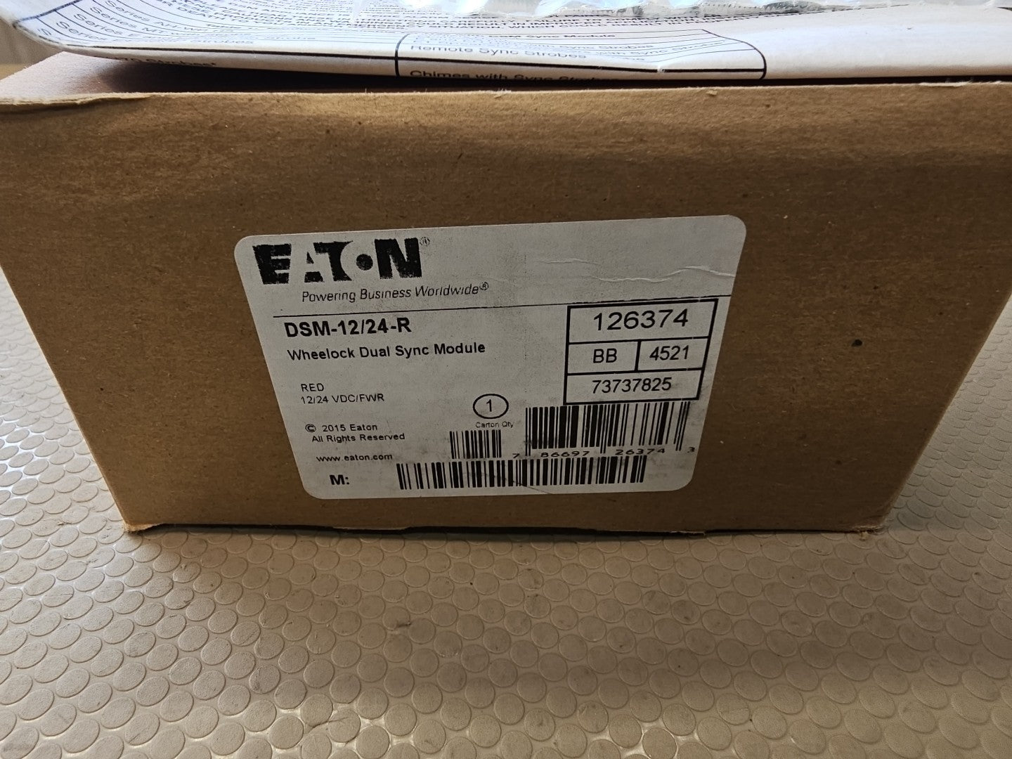 EATON Wheelock DSM-12/24-R Dual Sync Fire Alarm Module - Red