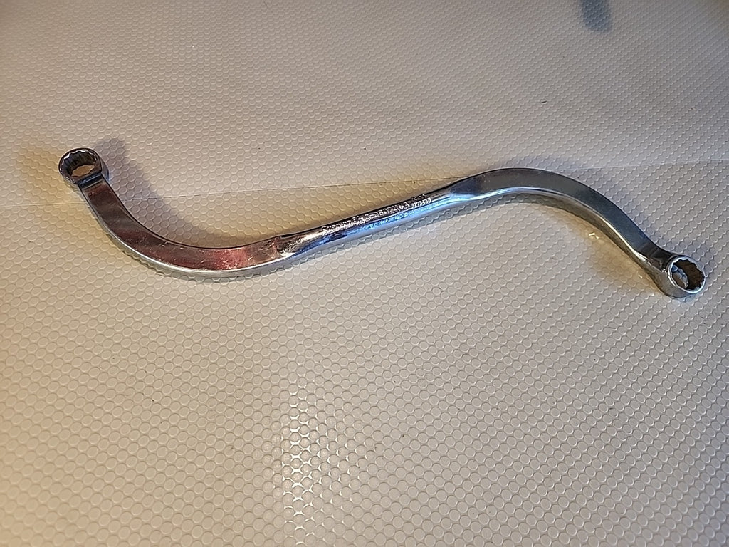 NICE!!! Snap On S9607 9/16" 12-Point GM Door Hinge S-Wrench Chrome USA