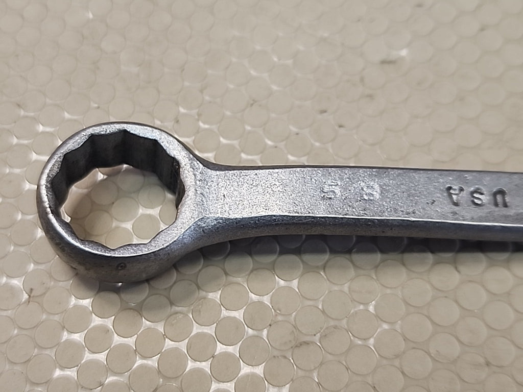 Cornwell Tools USA BW9, 9/16" x 5/8" SAE Offset Short Box Wrench 12 Point Matte