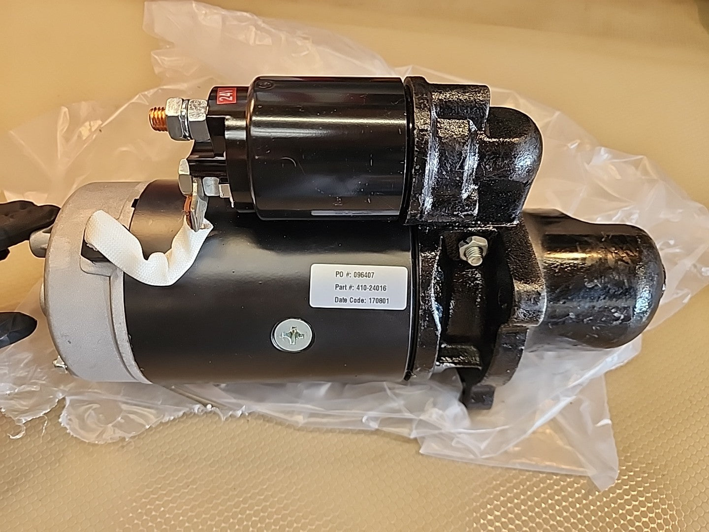J&N 410-24016 Starter 24V, 9T, CW, DD, 4kW